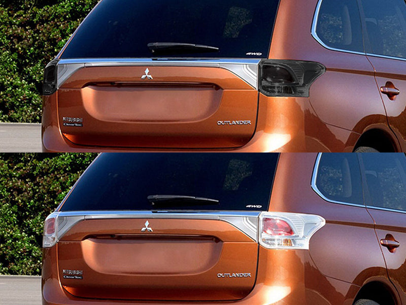 outlander Before and After Smoked Taillights