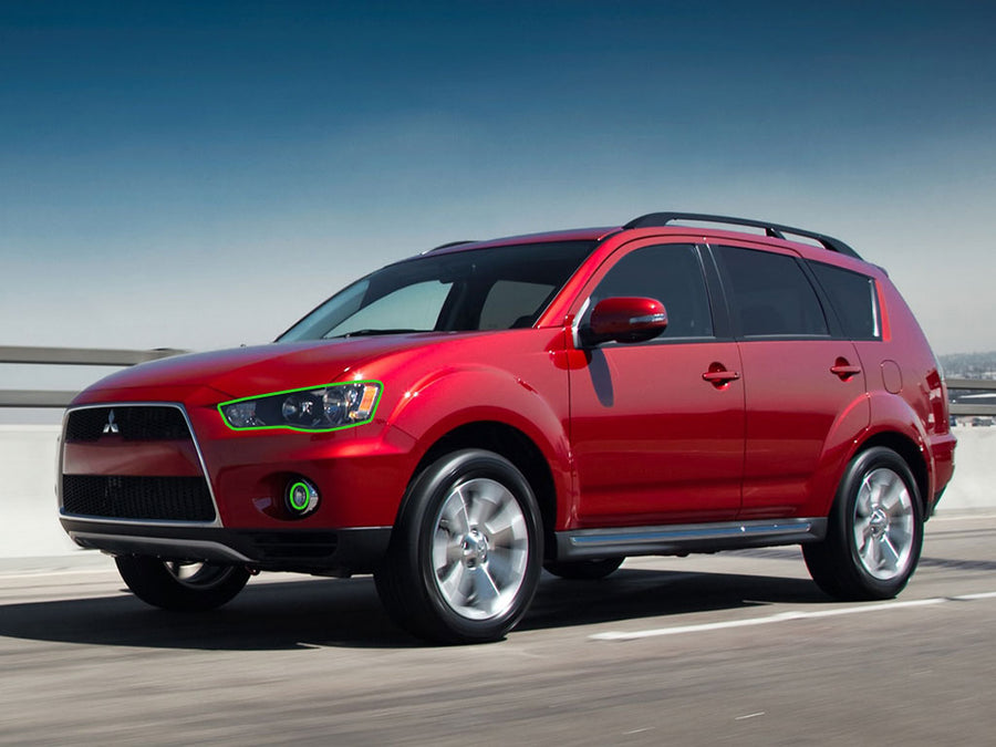 mitsubishi outlander 2010-2013 Headlight Protection Installation Location
