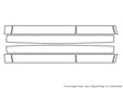 outlander Avery Dennison Clear Bra Door Cup Precut PPF Diagram