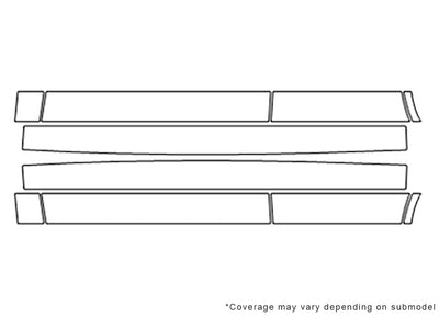 outlander Avery Dennison Clear Bra Door Cup Precut PPF Diagram
