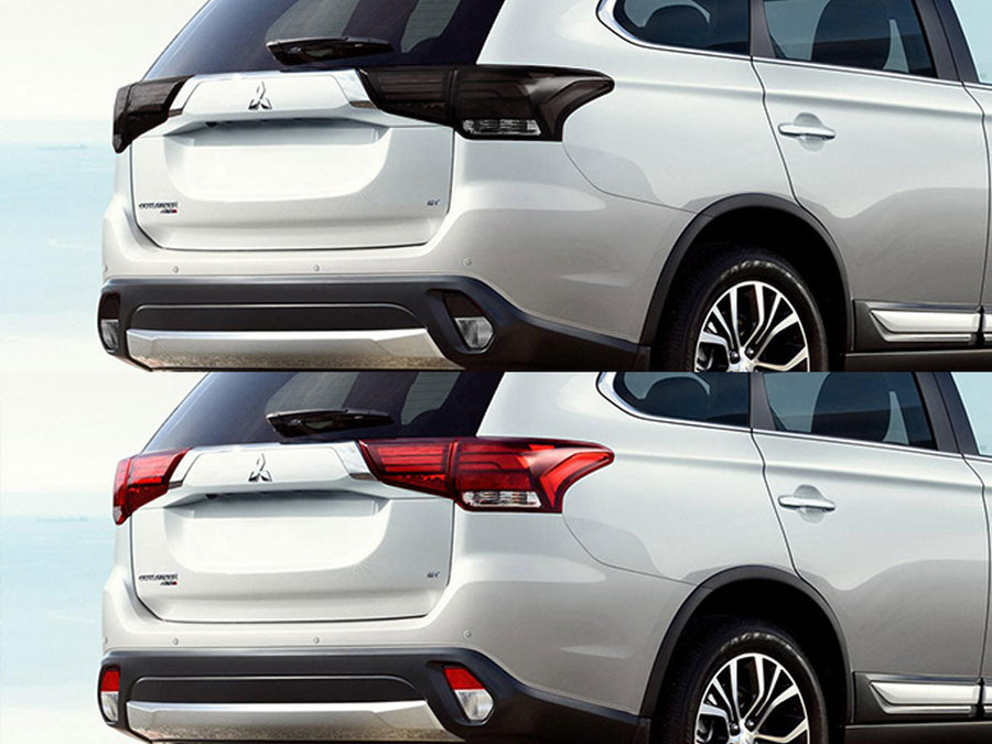 outlander Before and After Smoked Taillights