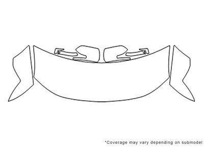 outlander Avery Dennison Clear Bra Hood Precut PPF Diagram