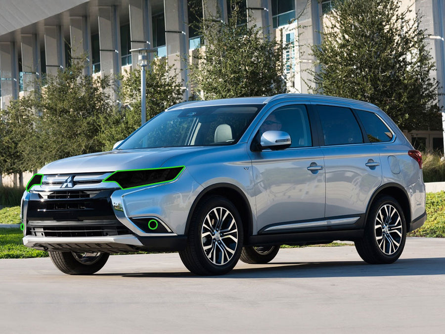 mitsubishi outlander 2016-2018 Headlight Tint Location