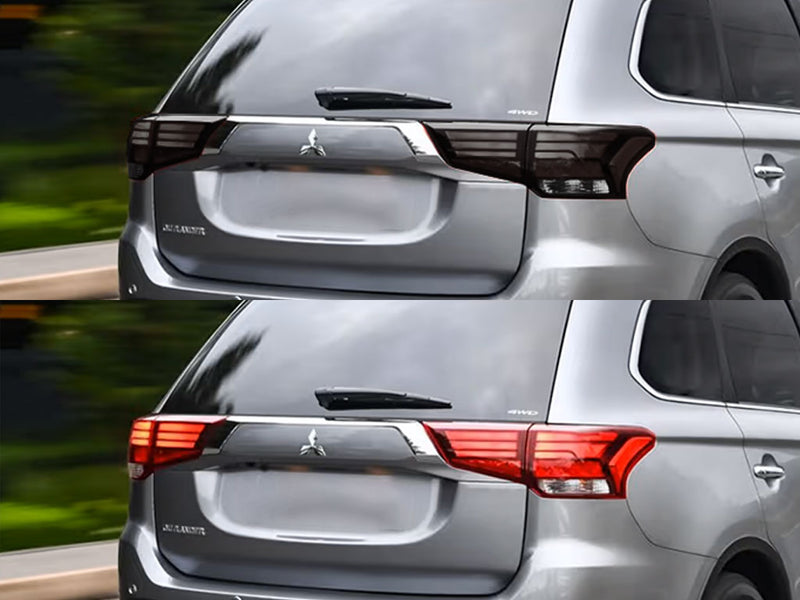 outlander Before and After Smoked Taillights