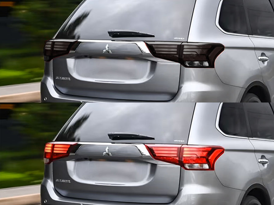 outlander Before and After Smoked Taillights
