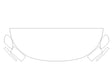 outlander 3M Clear Bra Hood Precut PPF Diagram