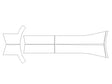 outlander 3M Clear Bra Door Cup Precut PPF Diagram