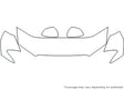 outlander sport 3M Clear Bra Hood Precut PPF Diagram