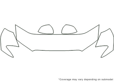 outlander sport 3M Clear Bra Hood Precut PPF Diagram