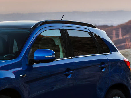 mitsubishi outlander sport 2011-2023 Brushed Aluminum Black Pillar Cover Diagram