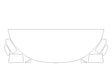 outlander Avery Dennison Clear Bra Hood Precut PPF Diagram