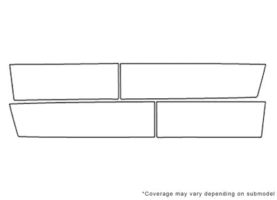 raider 3M Clear Bra Door Cup Precut PPF Diagram