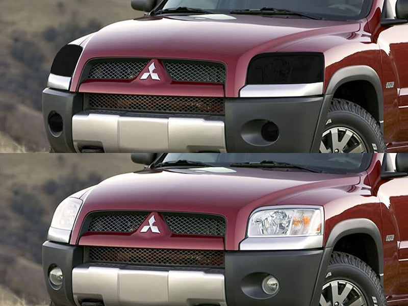 mitsubishi raider 2006-2009 Headlight Tint Appearance