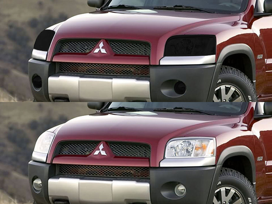 mitsubishi raider 2006-2009 Headlight Tint Appearance