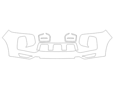 rvr Avery Dennison Clear Bra Bumper Precut PPF Diagram