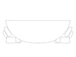 rvr Avery Dennison Clear Bra Hood Precut PPF Diagram