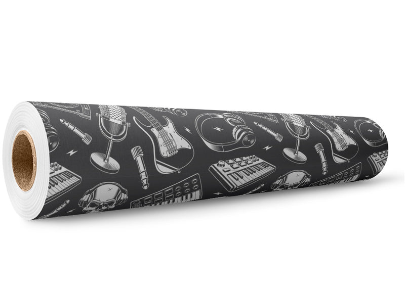 Mix It Up Music Wrap Film Wholesale Roll~Rwraps Series 914 Digitally Printed Vinyl Roll~5