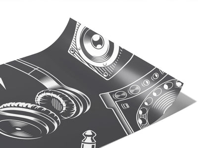Mix It Up Music Vinyl Wraps~Rwraps Series 914 Digitally Printed Vinyl Wrap~0