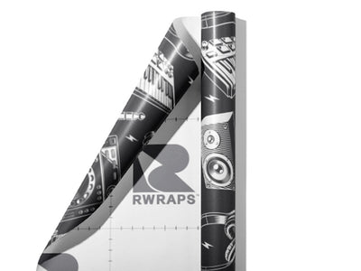 Mix It Up Music Wrap Film Sheets~Rwraps Series 914 Mix It Up Music Scrolled Sheet~3