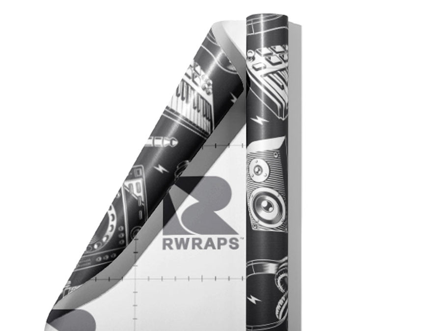 Mix It Up Music Wrap Film Sheets~Rwraps Series 914 Mix It Up Music Scrolled Sheet~3