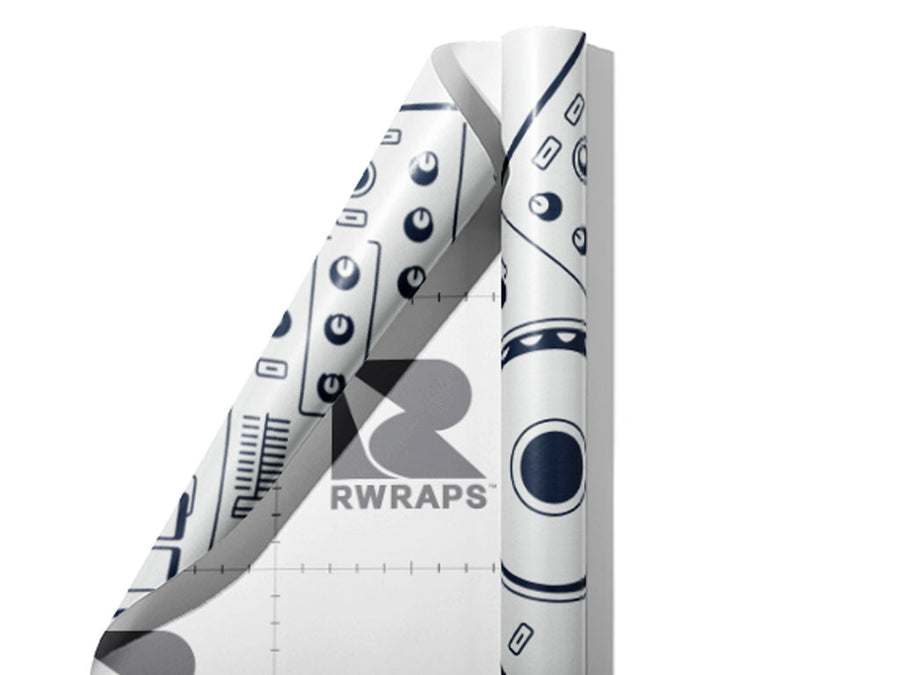 Mix Master Music Wrap Film Sheets~Rwraps Series 914 Mix Master Music Scrolled Sheet~3