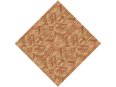 Mixed Gunstock Wooden Parquet Vinyl Wrap Pattern