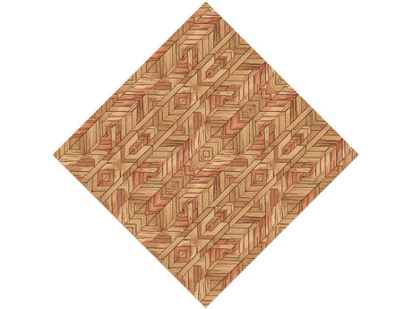 Mixed Gunstock Wooden Parquet Vinyl Wrap Pattern