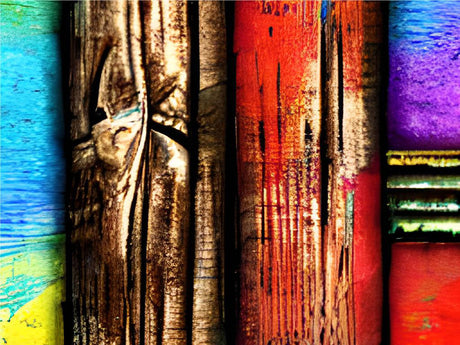 Mixed Media Wooden Parquet Vinyl Wrap Pattern~Rwraps Series 914 Digitally Printed Vinyl Wrap~0