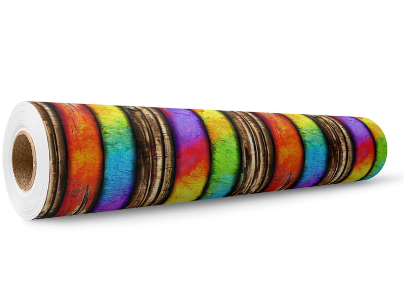 Mixed Media Wooden Parquet Wrap Film Wholesale Roll~Rwraps Series 914 Digitally Printed Vinyl Roll~5