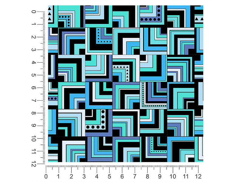 mixed streets art deco 1ft x 1ft Craft Sheets