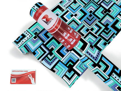 mixed streets art deco Craft Vinyl Roll