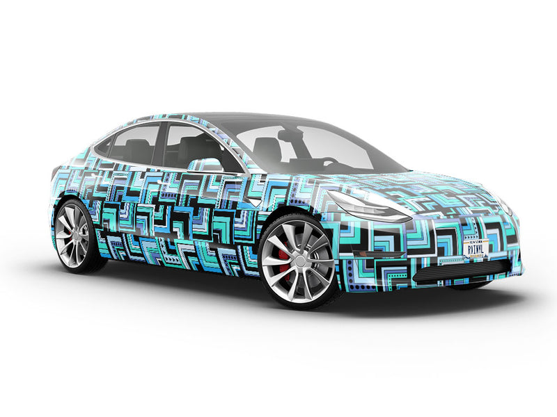 Mixed Streets Art Deco Vehicle Vinyl Wrap