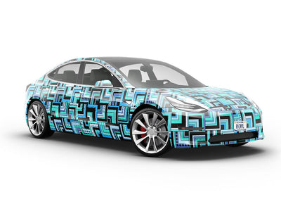 Mixed Streets Art Deco Vehicle Vinyl Wrap