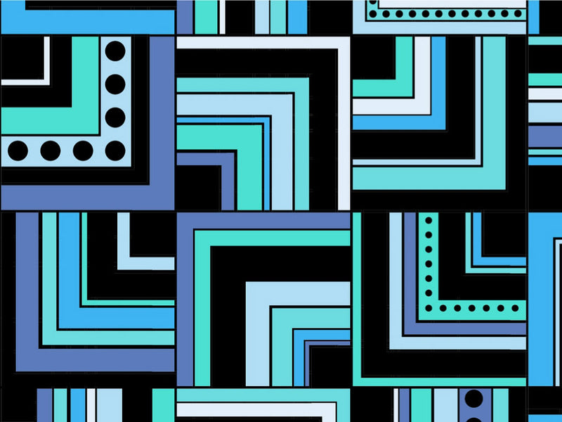 Mixed Streets Art Deco Vinyl Wrap Pattern~Rwraps Series 914 Digitally Printed Vinyl Wrap~0