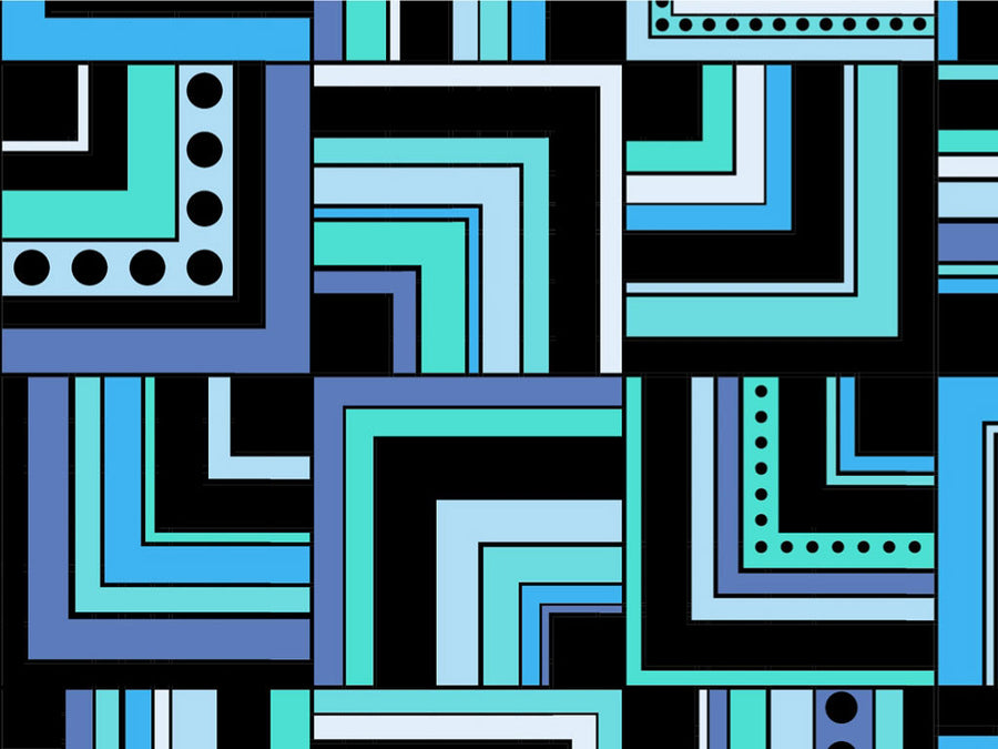 Mixed Streets Art Deco Vinyl Wrap Pattern~Rwraps Series 914 Digitally Printed Vinyl Wrap~0
