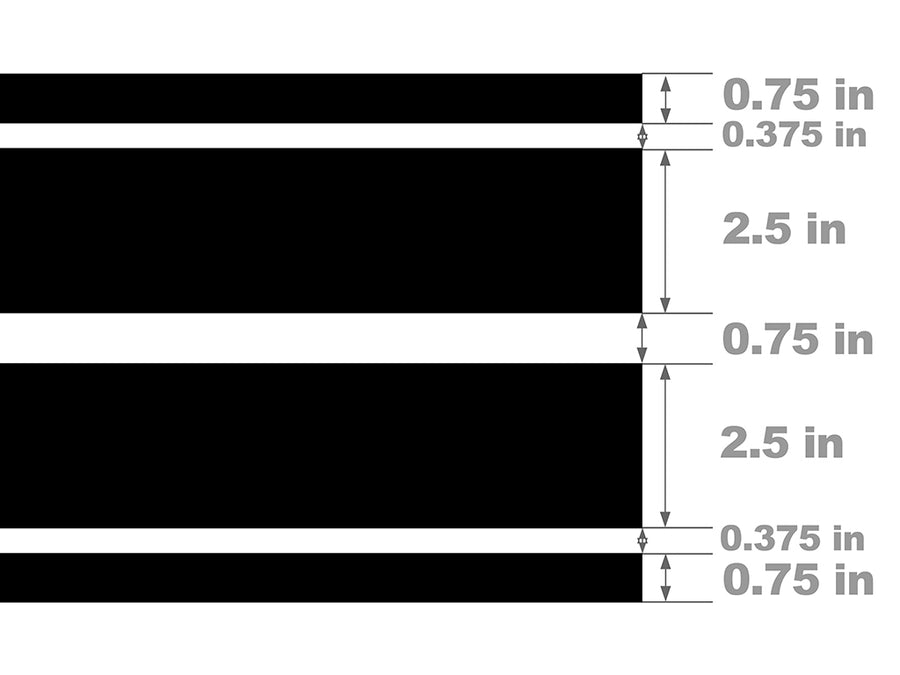 Modern Rally Fender Hash Mark Width Diagram