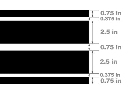 Modern Rally Fender Hash Mark Width Diagram