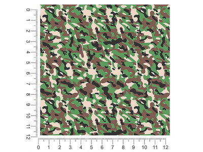 modern woodland camouflage 1ft x 1ft Craft Sheets