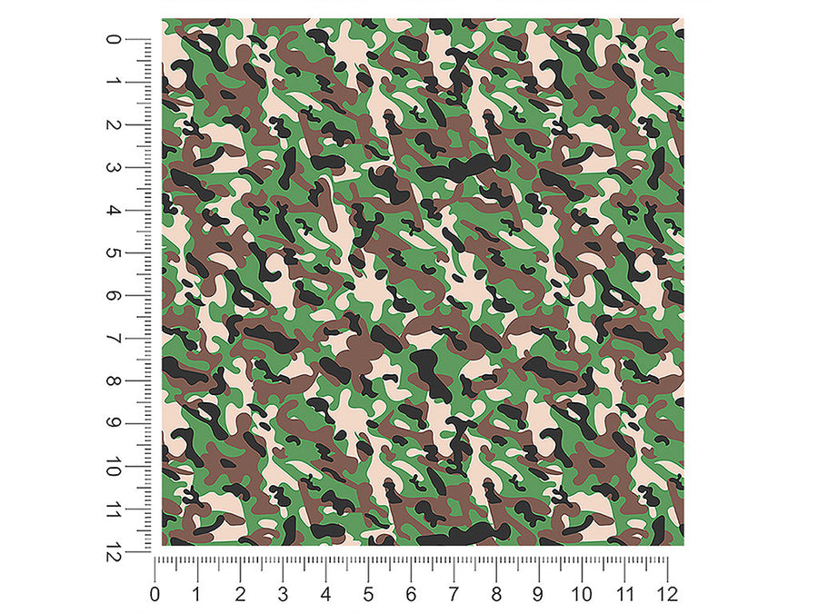modern woodland camouflage 1ft x 1ft Craft Sheets