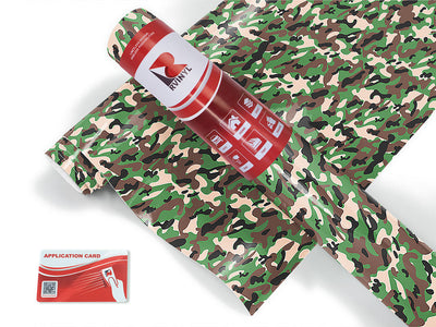 modern woodland camouflage Craft Vinyl Roll