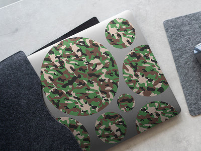 modern woodland camouflage DIY Laptop Stickers