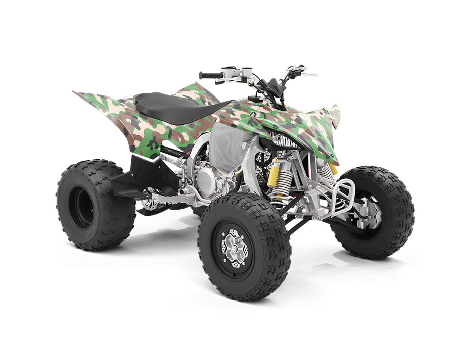Modern Woodland Camouflage ATV Wrapping Vinyl