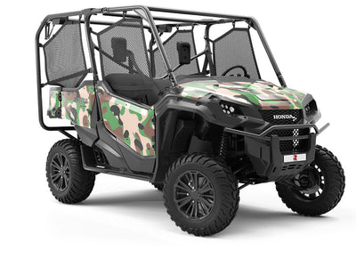 Modern Woodland Camouflage Utility Vehicle Vinyl Wrap