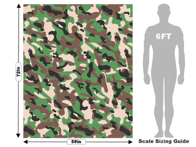 Modern Woodland Camouflage Vehicle Wrap Scale~Rwraps Series 914 Modern Woodland Camouflage Measurements~2