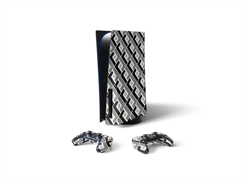 modernist simplicity mosaic Sony PS5 DIY Skin