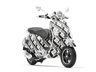 Modernist Simplicity Mosaic Vespa Scooter Wrap Film