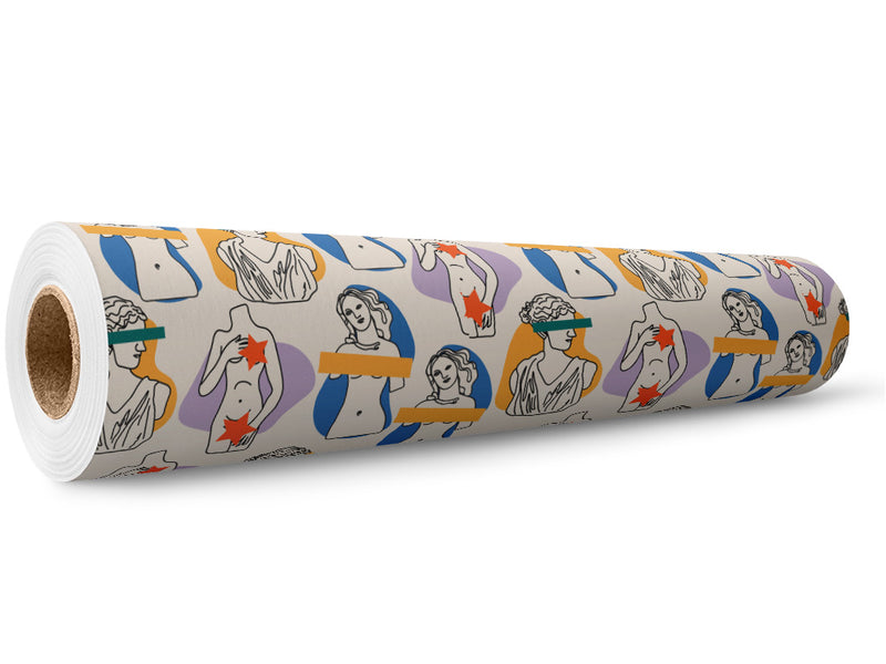 Modest Goddess Greco Roman Wrap Film Wholesale Roll~Rwraps Series 914 Digitally Printed Vinyl Roll~5
