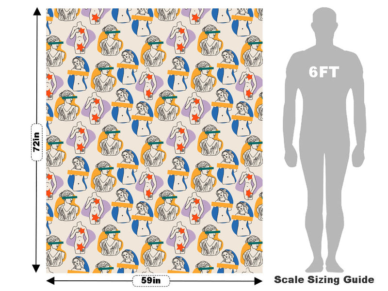 Modest Goddess Greco Roman Vehicle Wrap Scale~Rwraps Series 914 Modest Goddess Greco Roman Measurements~1