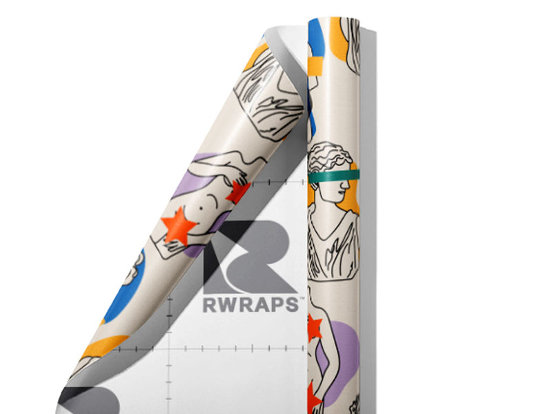 Modest Goddess Greco Roman Wrap Film Sheets~Rwraps Series 914 Modest Goddess Greco Roman Scrolled Sheet~3