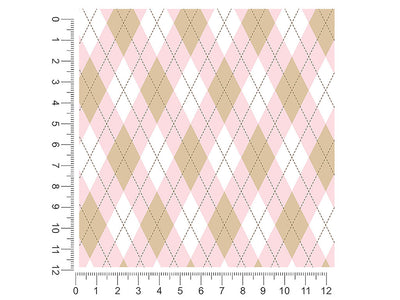 modest lady argyle 1ft x 1ft Craft Sheets
